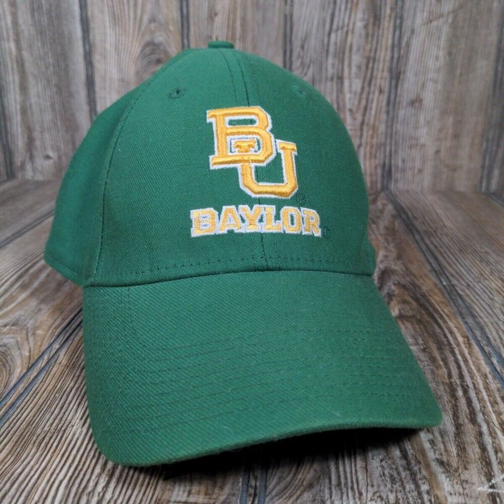 Baylor University Bears Nike Hat Cap Green Adult Stretch Fitted Medium M‎ NCAA